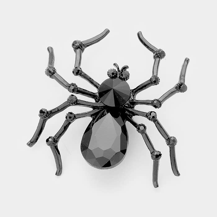 Sensibling Corp. - Wholesale Brooch - Crystal Spider Pin Brooch
7