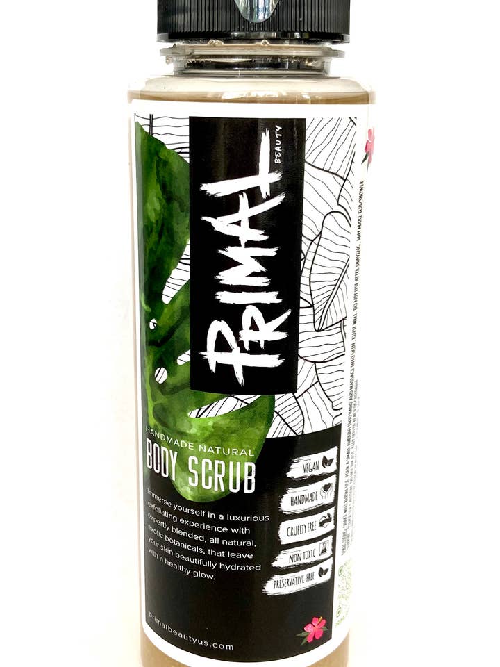 Coconut-Sugar Body Scrub for wholesale by Primal Beauty