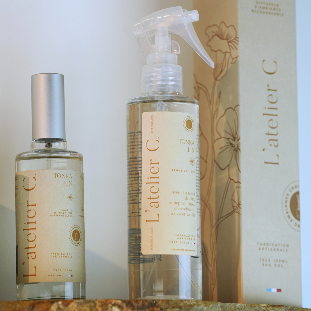 L'ATELIER C - Vendita all'ingrosso Spray per la biancheria - Spray per tessuti - set da 6 profumi di Grasse15