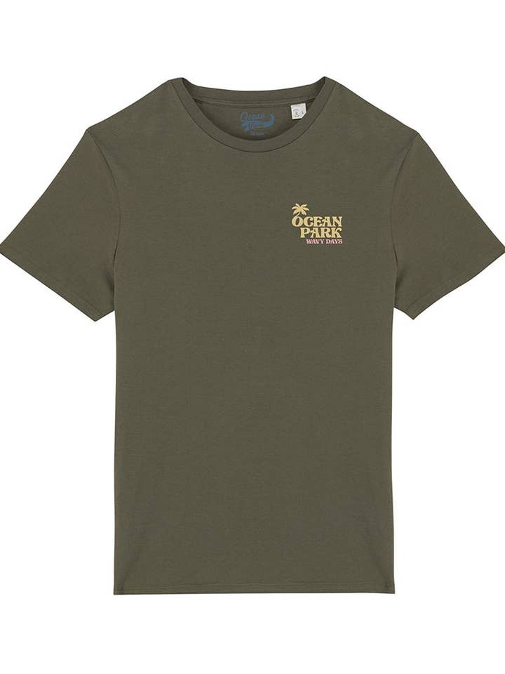 Unisex T-shirt Ocean Park kaki voor wholesale door Ocean Park
