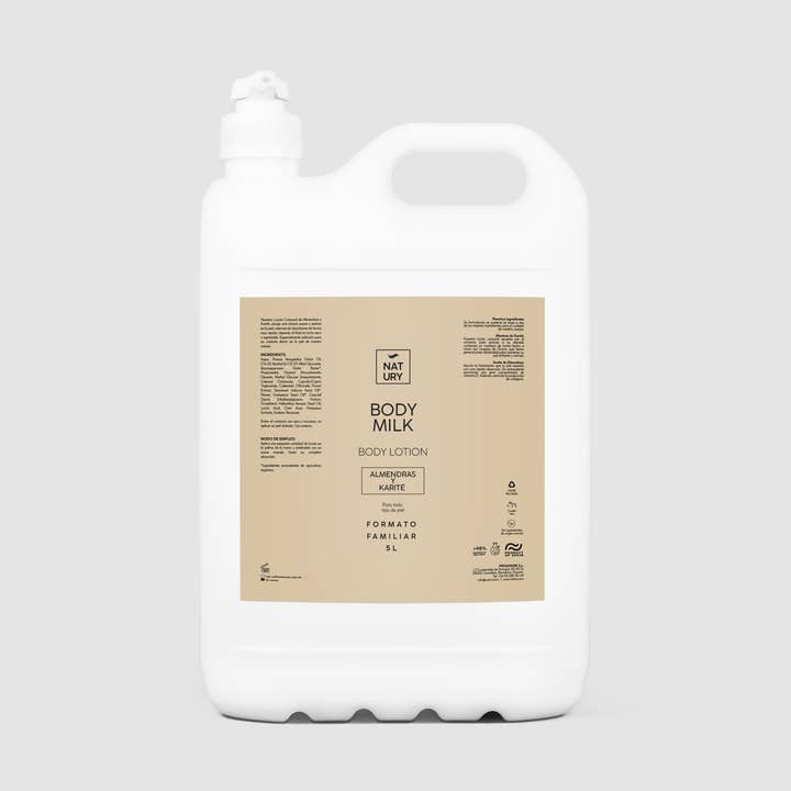 Natury Greencare - Wholesale Body Cream/Lotion - Body Milk with Almond and Shea Oil 5L0