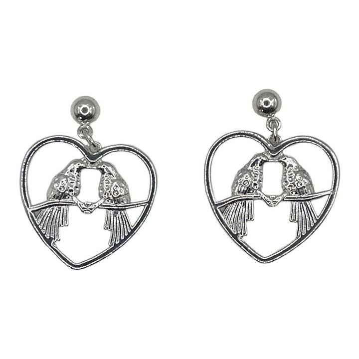 Silver Lovebirds Earrings for wholesale by The Sage Vintage