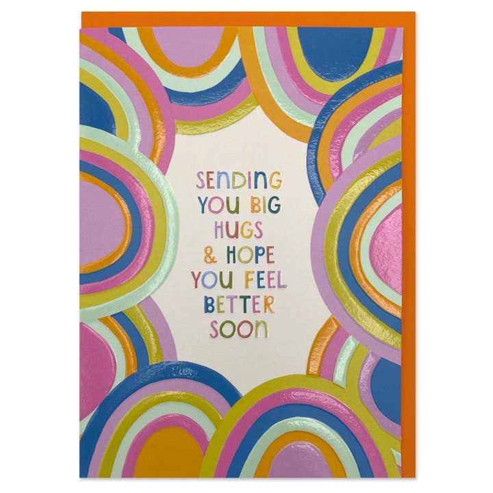 Raspberry Blossom - Wholesale Get Well Card - Hope you feel better soon card (HPS14)