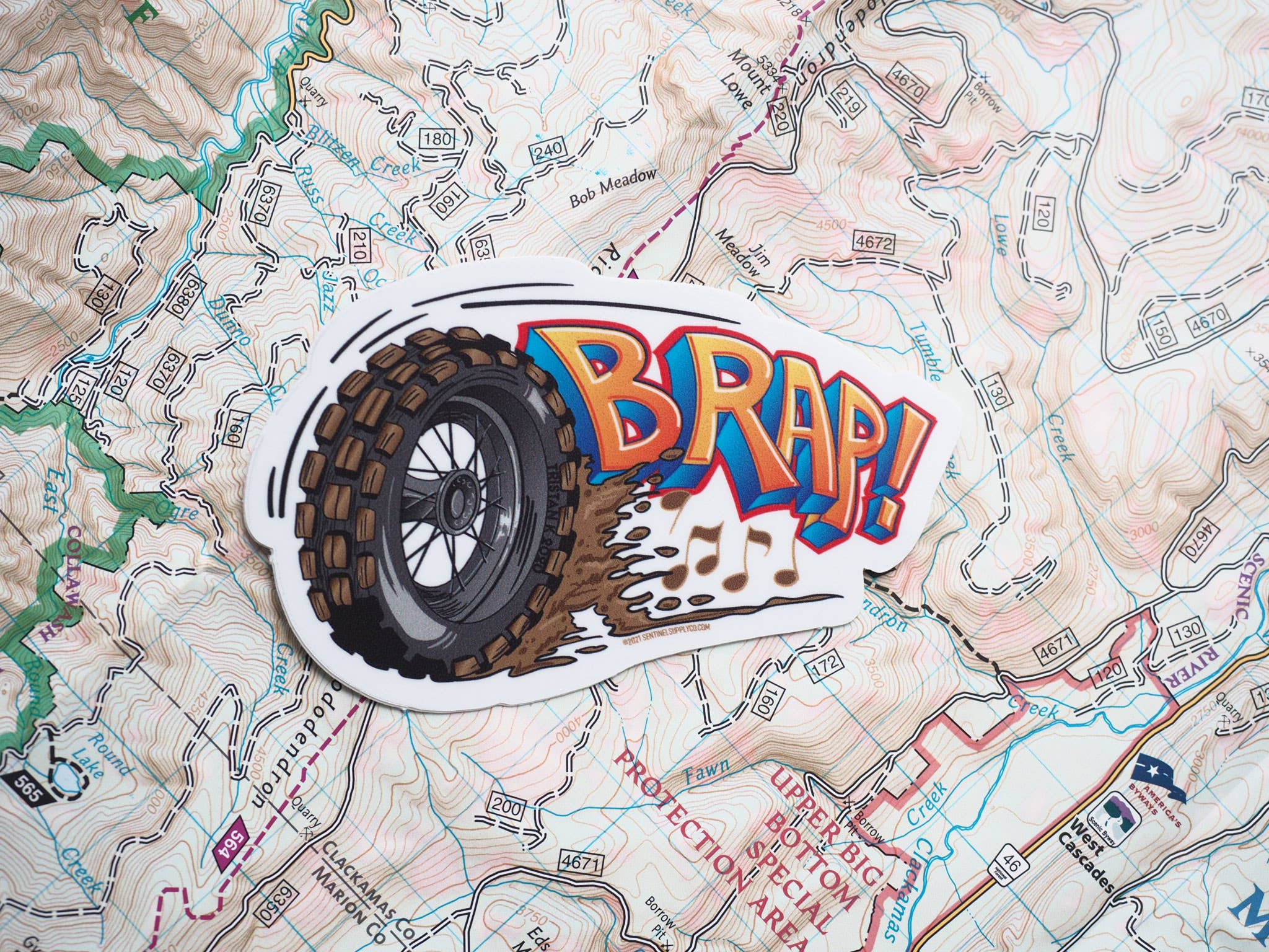 Sentinel Supply - Wholesale Sticker - BRAP! Motorcycle Sticker, Offroad Motocross & Dirtbike Decal4