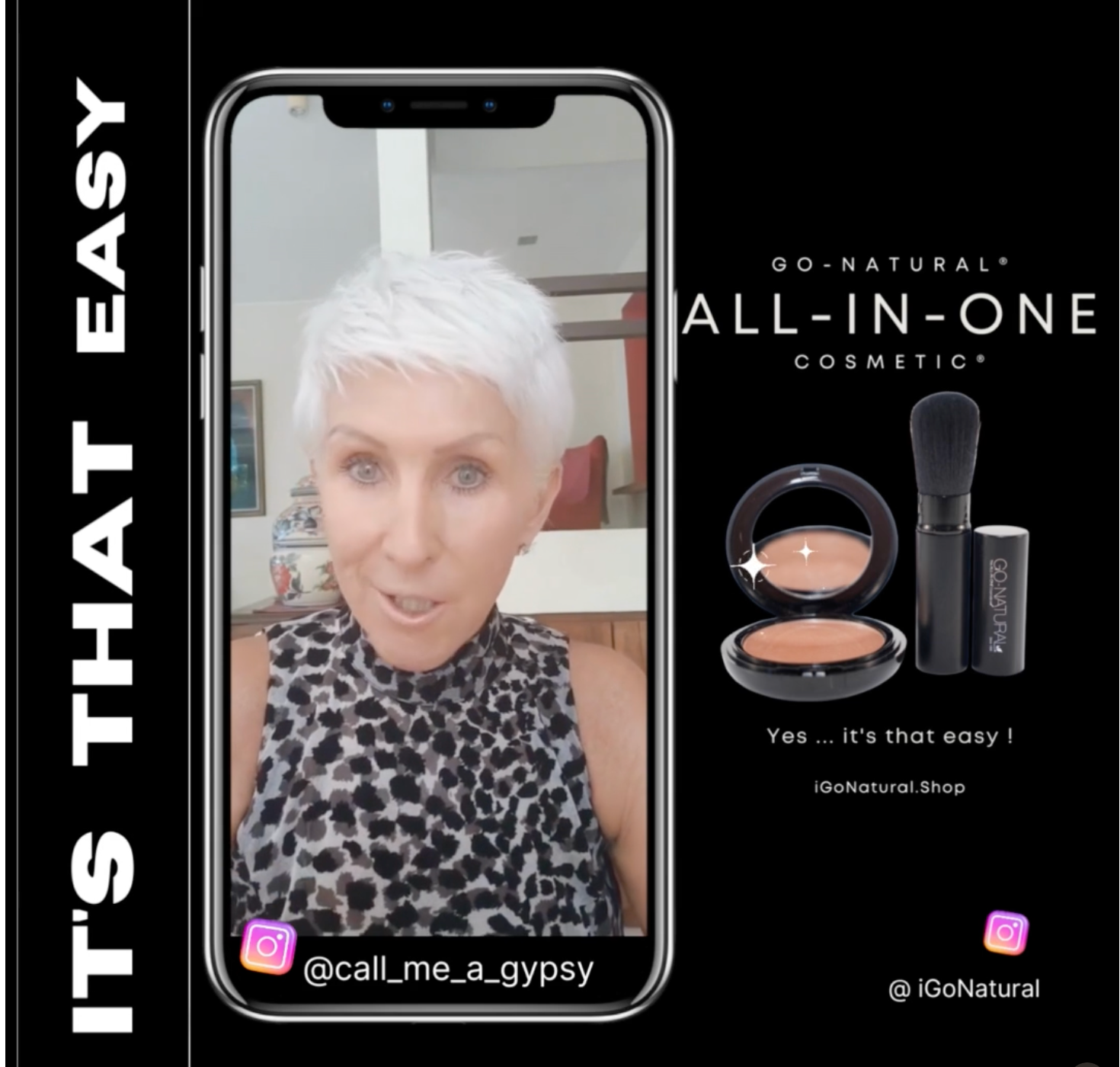 GO NATURAL® - Vente Palette de maquillage pour le teint - GO NATURAL® Les coffrets cadeaux cosmétiques TOUT-EN-UN® - Essai21