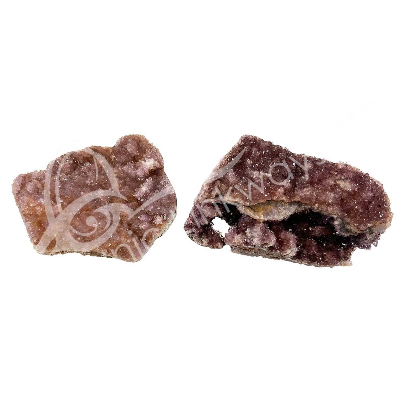 Oceanic Linkways Inc – Großhandel Spiritueller Stein/Kristall – DRUSE - AMETHYST, TÜRKISCHE B-QUALITÄT, 0,5-4" (KG)3