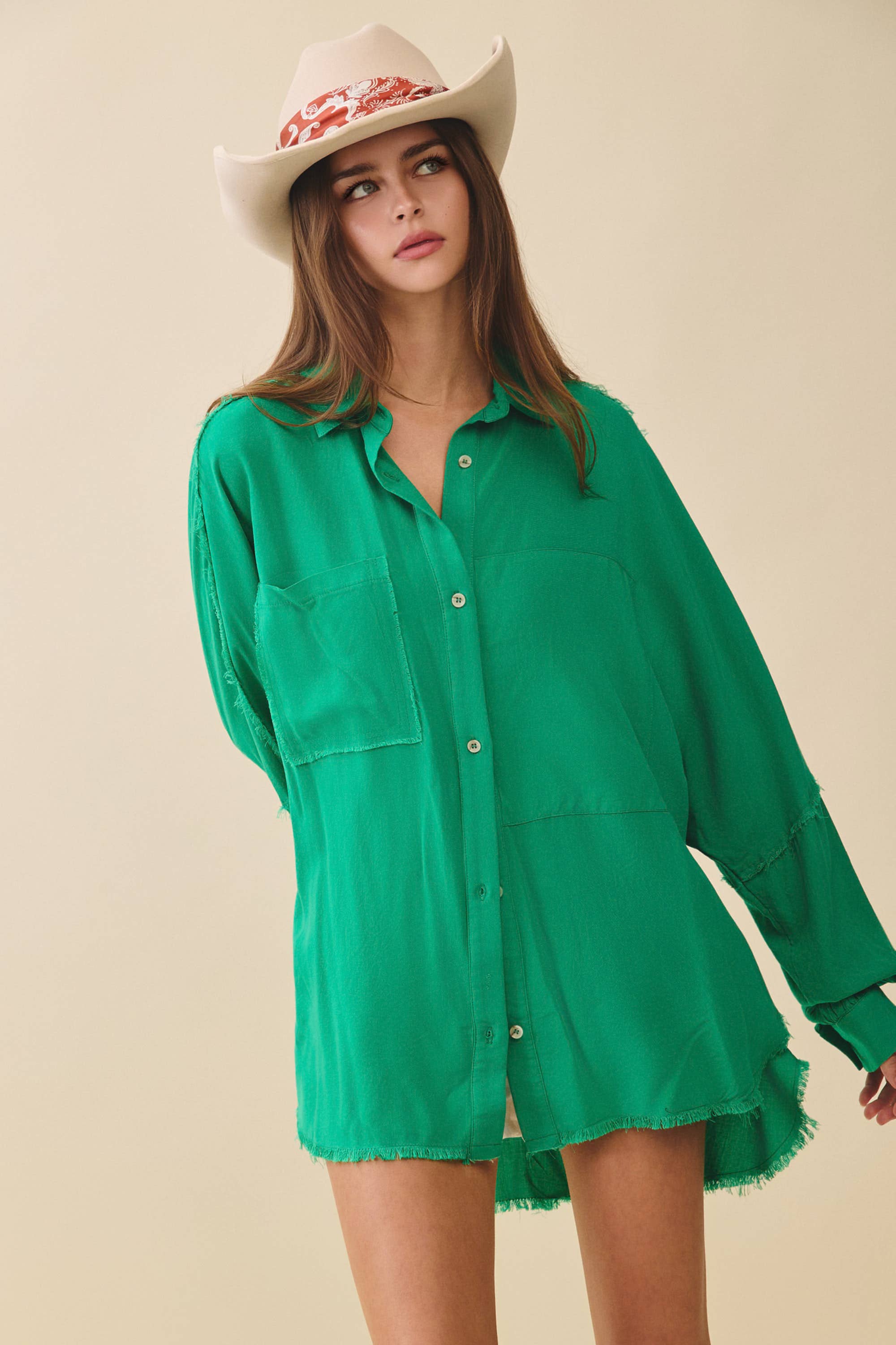AEMI + CO - Wholesale Button Down Shirt - Women's - 879AK Delilah Shirt21