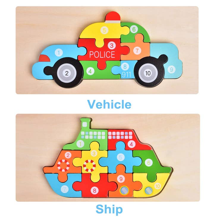 Lot de 4 puzzles en bois pour les tout-petits de 2 à 4 ans en vente B2B  pour votre magasin – Faire Belgique