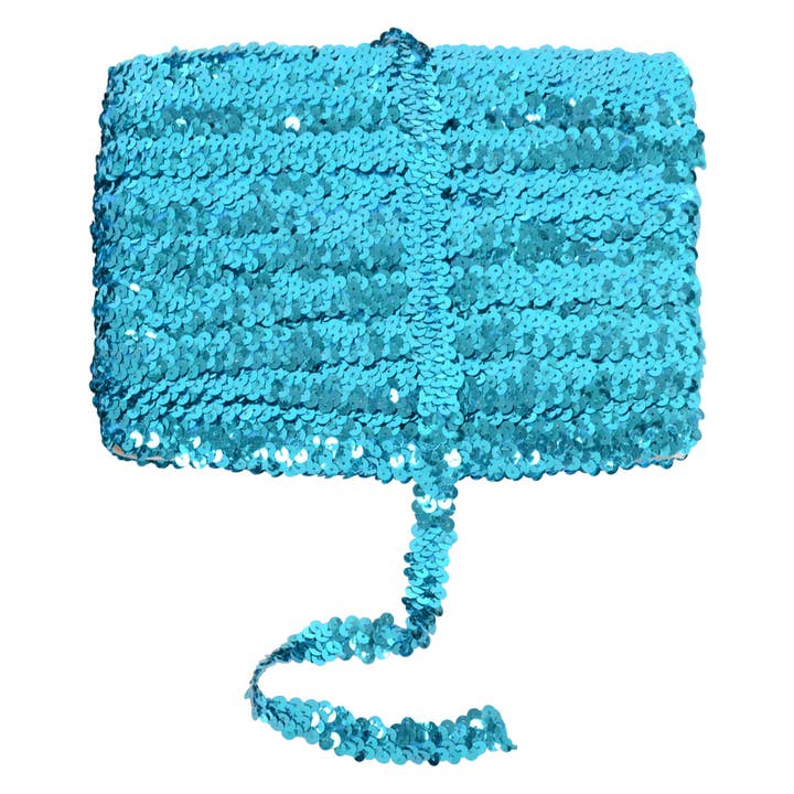 AK Brand - Wholesale Ribbon – Gift wrapping - Elastic Sequin Trim 0.8 Inch Glitter Paillette Ribbon21