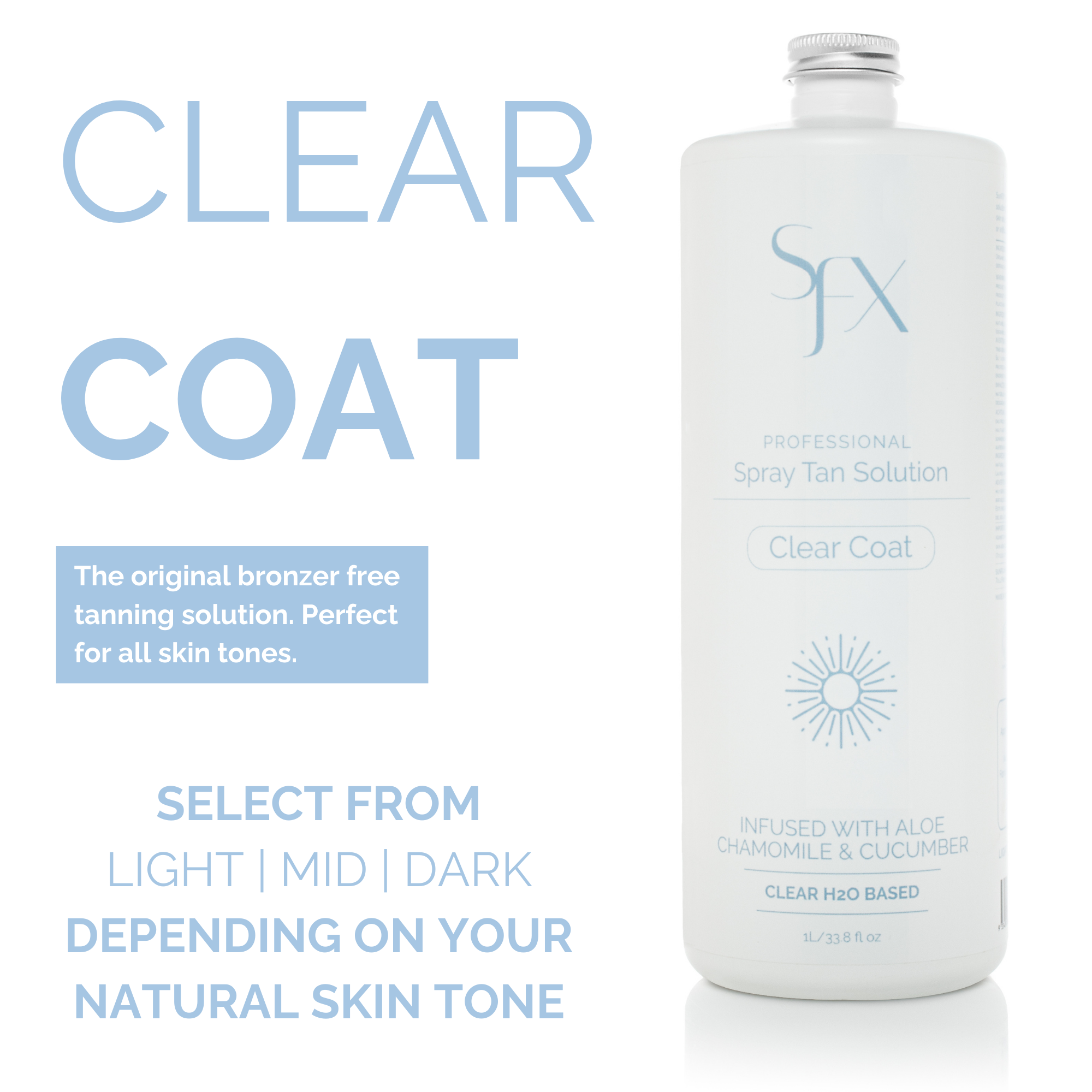 SunFX America LLC - Wholesale Self-Tanner - Clear Coat Spray Tan Solution -BACK BAR/not resale3