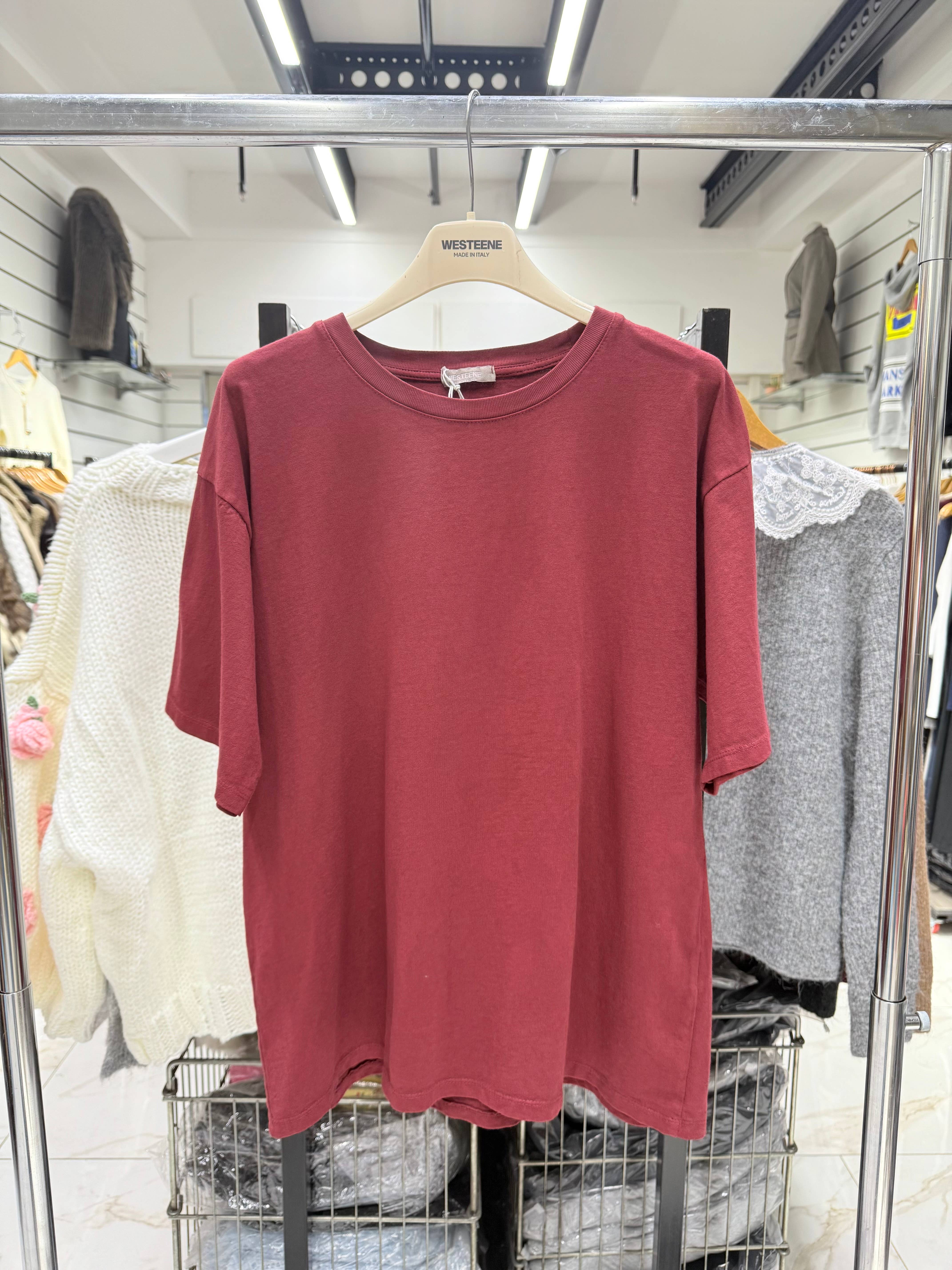 Chilli Girl Collection - Wholesale T-Shirt - Women's - Basic round neck oversize cotton t-shirt 2