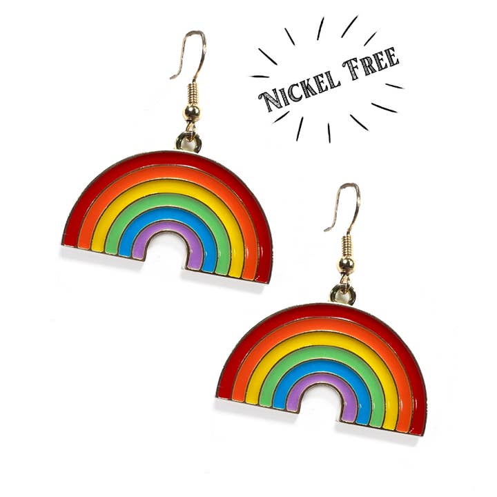 Brincos arco-íris vibrantes por atacado de Songbird Artistry