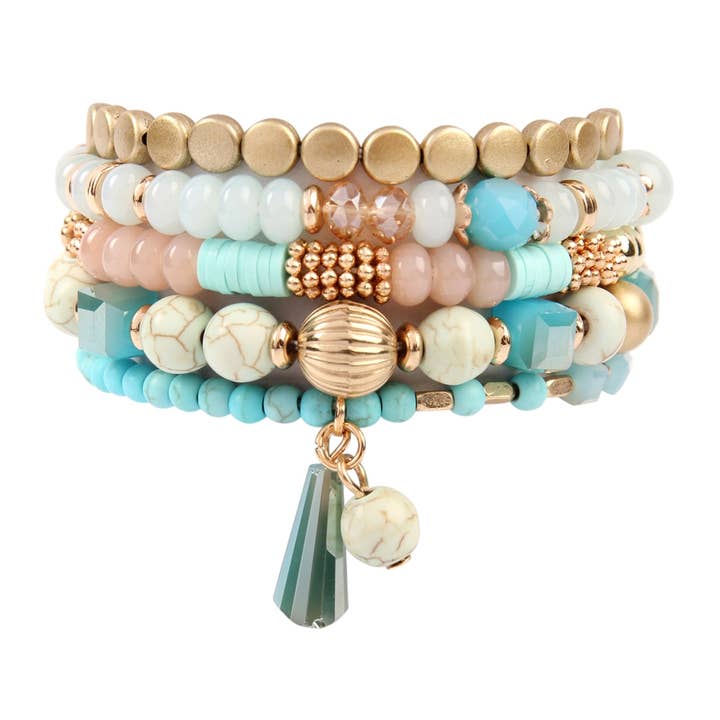 Love and Repeat - Wholesale Beaded Bracelet - MULTIBEADS STRETCH BRACELET