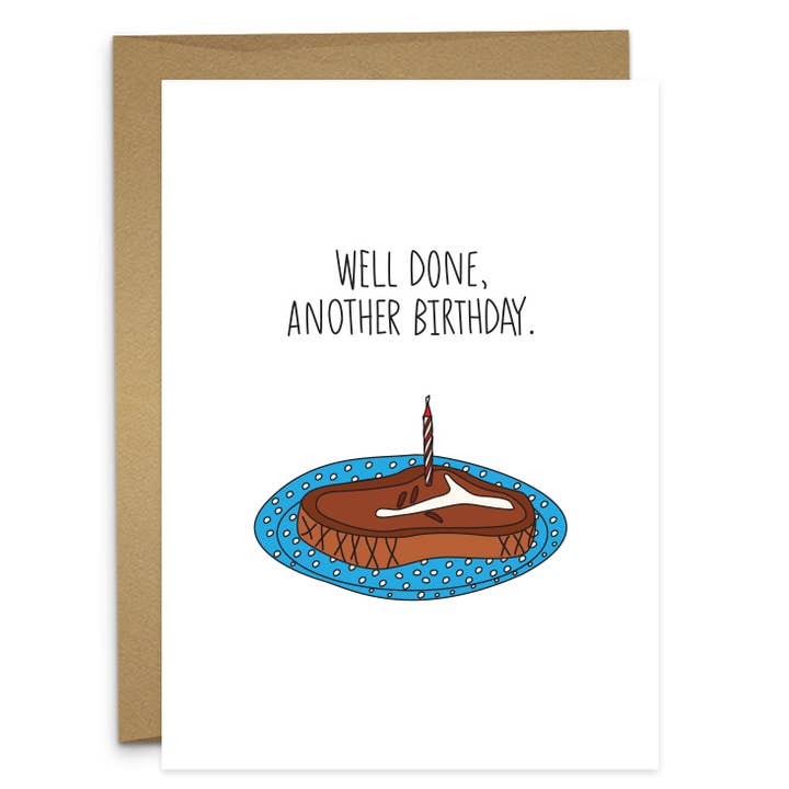 Carte d'anniversaire Well Done pour la vente par Humdrum Paper