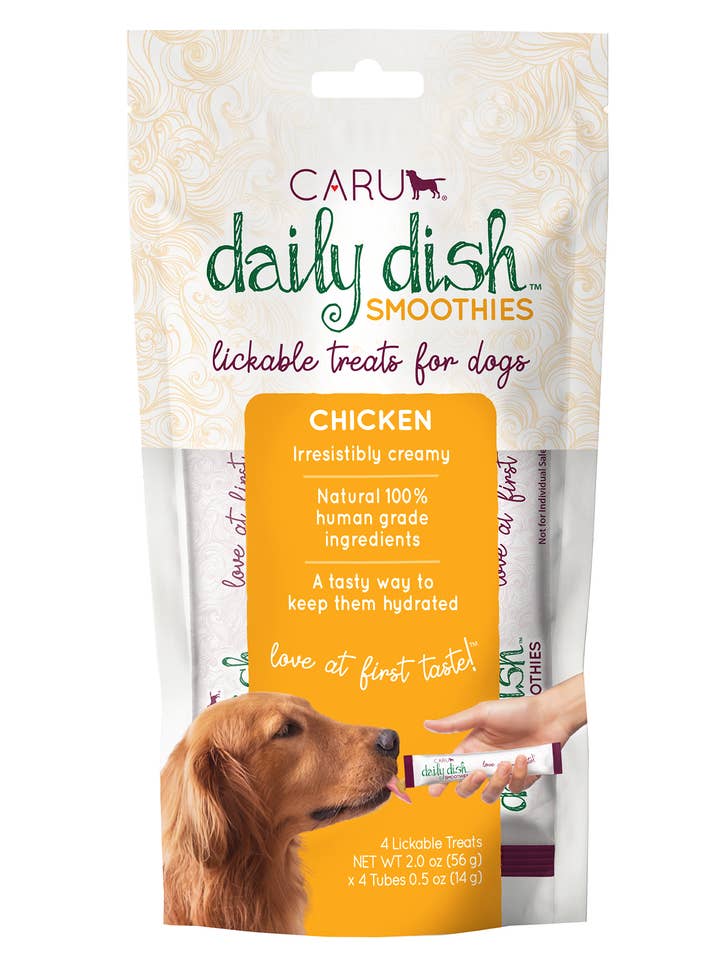Caru Daily Dish Smoothie Lickable Treat for Dogs - Chicken for wholesale by Caru