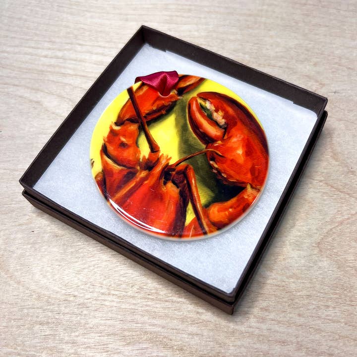 Art by Alyssa - Wholesale Ornament - Lobster Ornament1