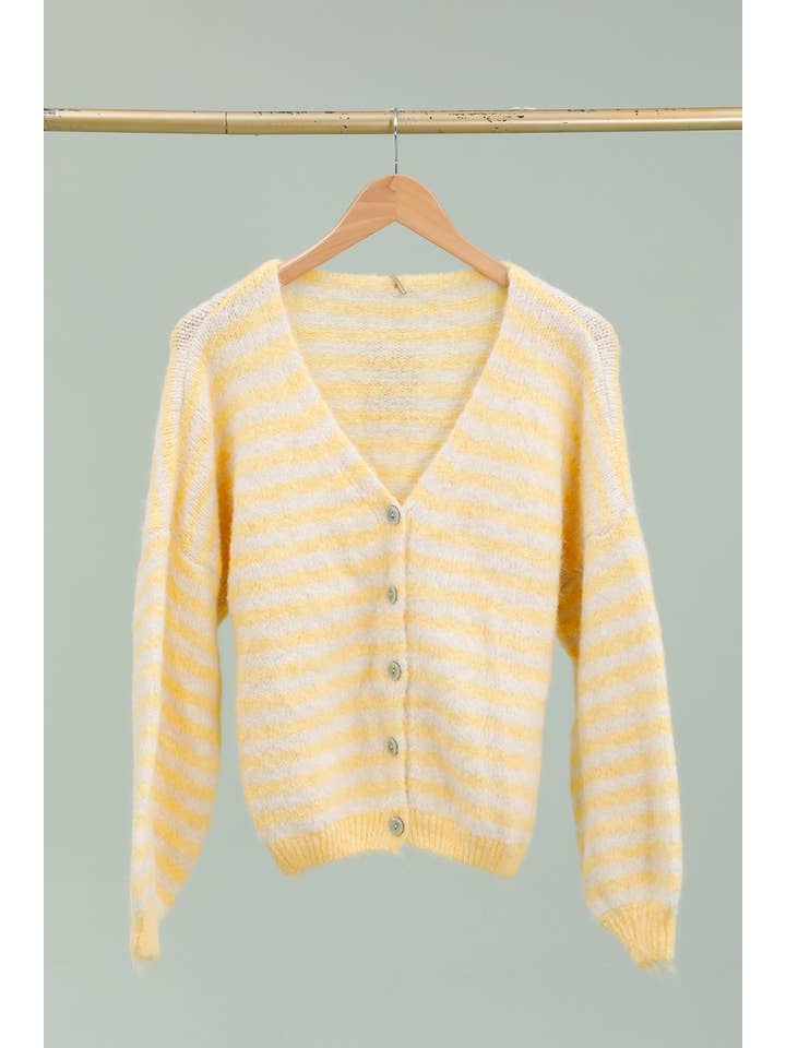 LÉA & LUC - Wholesale Cardigan - Women's - Striped cardigan REF. 510621