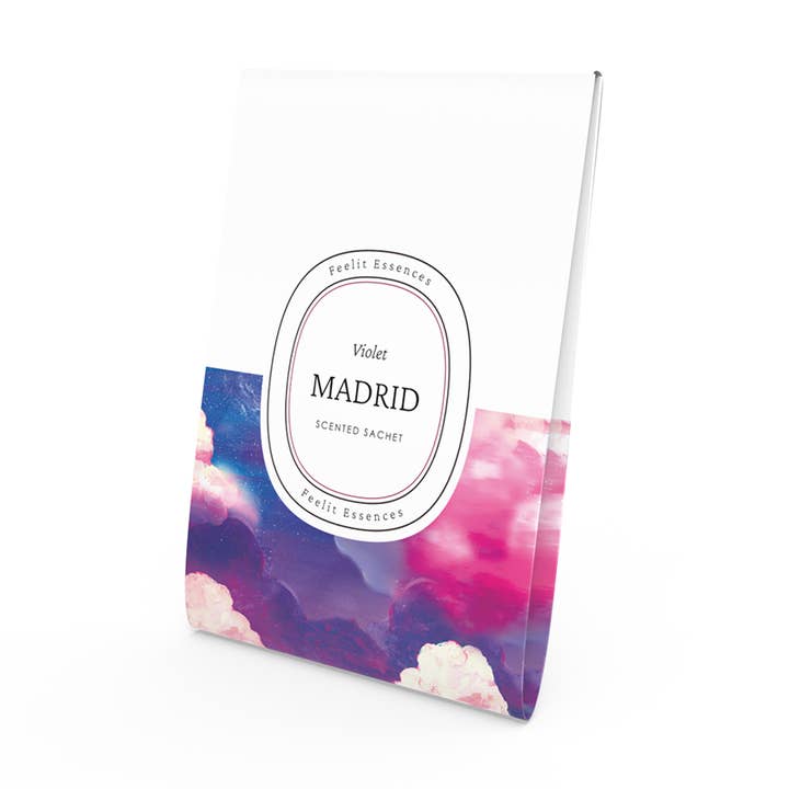 Duftpose til skab med violduft – Madrid-kollektion for engroshandel hos FEELIT-ESSENCES