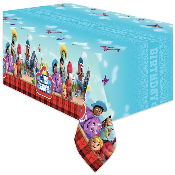 Dino Ranch Party Supplies - Tablecloth for wholesale by Treasures Gifted