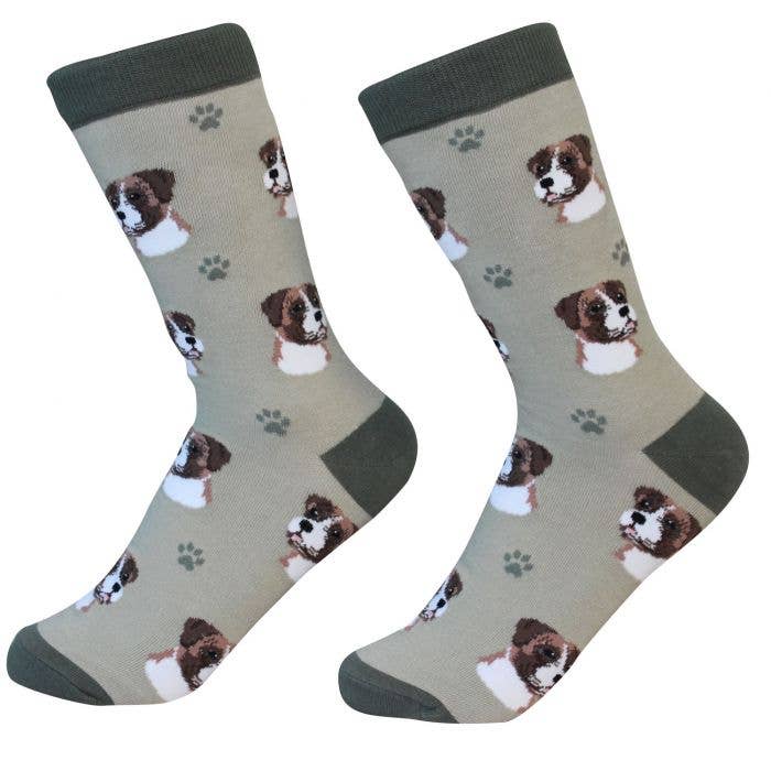 Boxer Socks - Unisex - Fun Novelty Dog Socks for wholesale by E&S Pets
