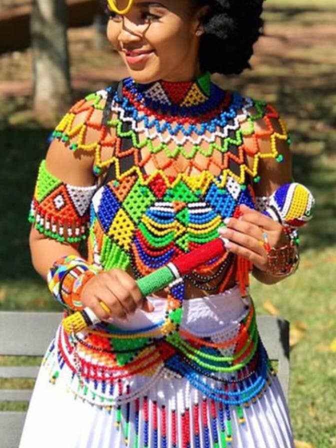 collar de cuerpo con cuentas, pulseras, pendientes más rungu para venta al por mayor de Delight merchants