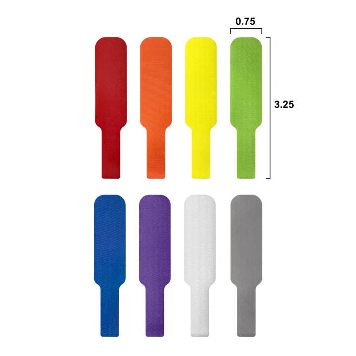 Etiquetas para cables grandes de colores surtidos 8/pq para venta al por mayor de Grizzly Supply