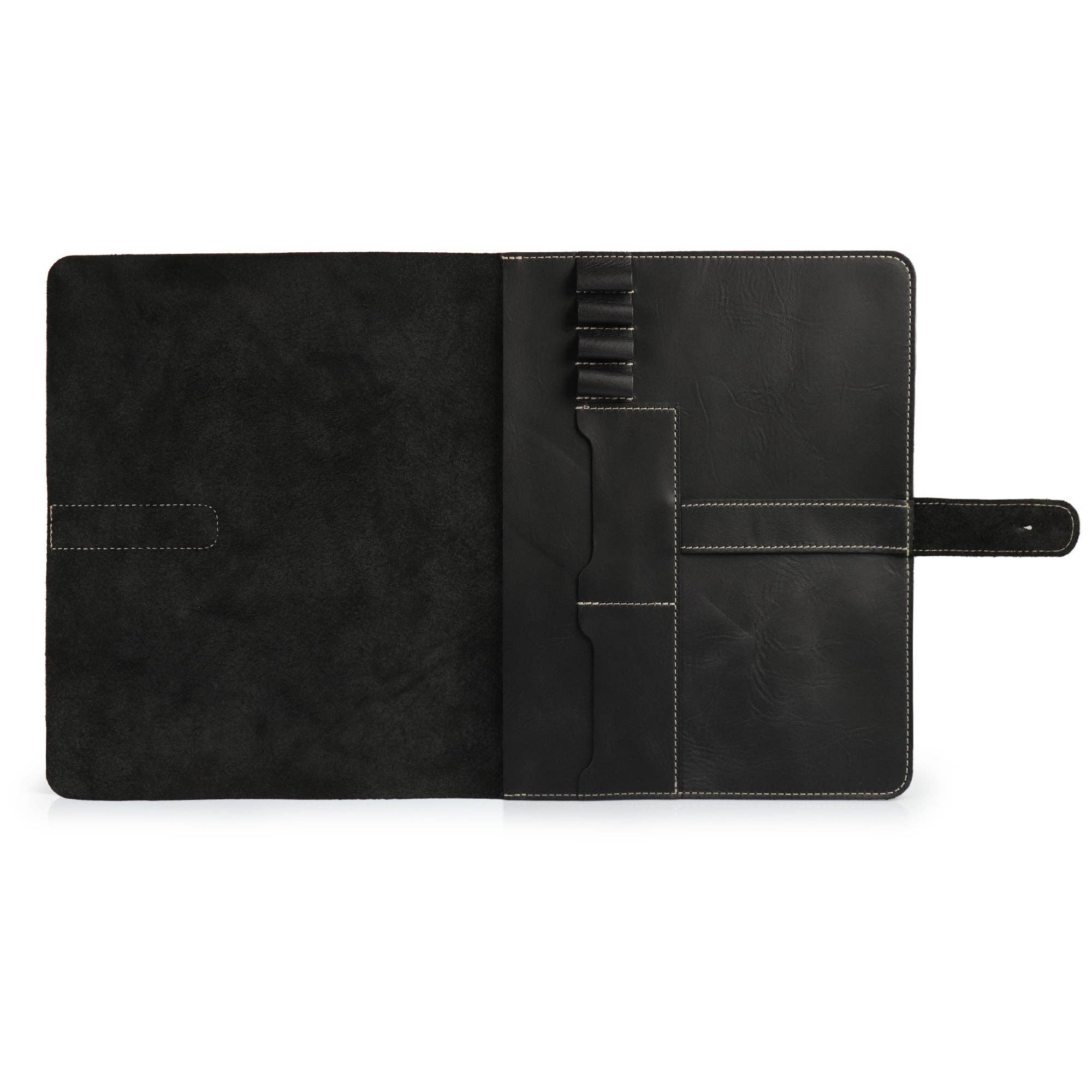 Londo – Engroshandel Taske til bærbar computer/tablet - Unisex – Londo Ægte Læder Tablet Cover med To Kortlommer & Læder Pen / Blyantholdere0
