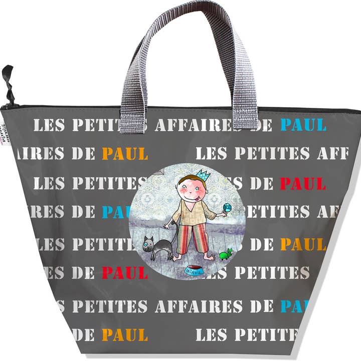 Personlig dreng håndtaske, grå farve for engroshandel hos BISTRAKOO