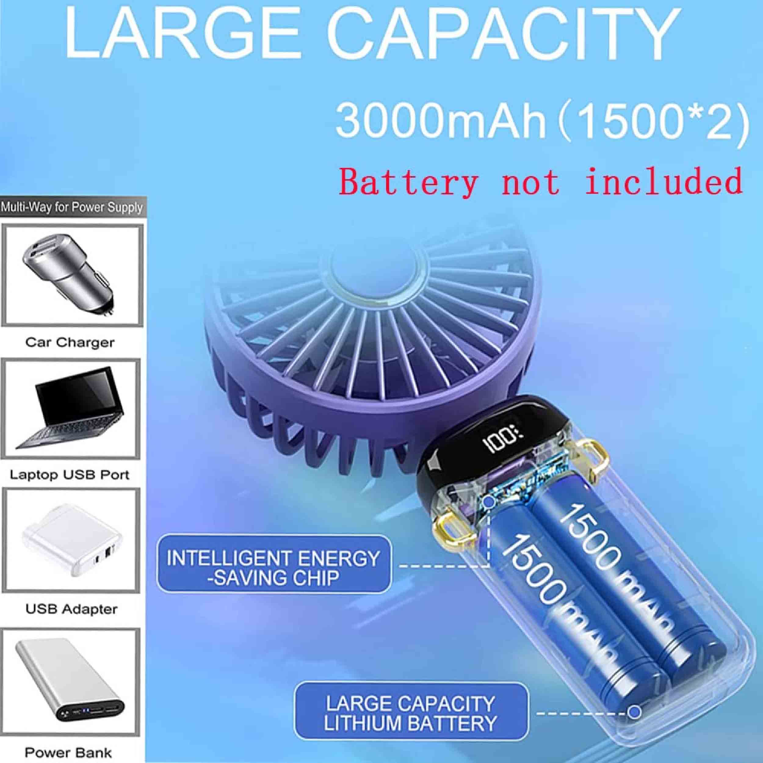 GulleeGadgets - Wholesale Handheld Electric Fan - USB Handheld Mini Foldable Portable Rechargeable Fan5