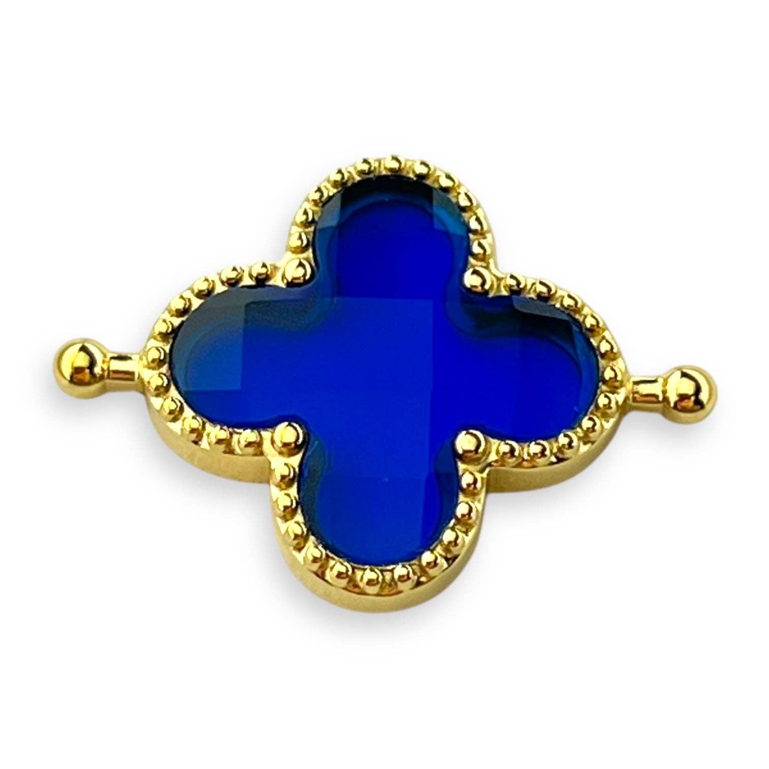 CONQUERing - Vendita all'ingrosso Anelli cocktail/statement - Elemento Quatrefoil di Zaffiro Simulato5