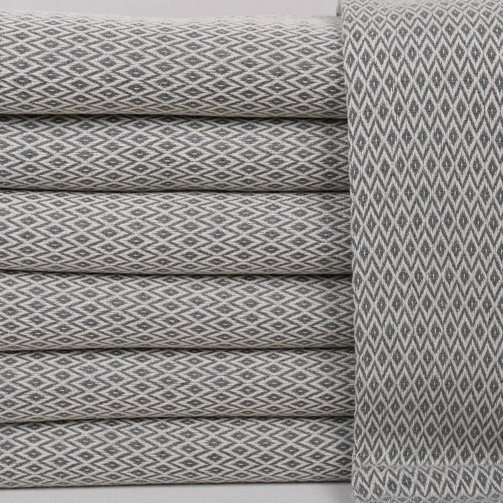 Organic Turkish Towels - Wholesale Beach Towel - Custom Beach Towel, Personalized Dark Gray Towel1