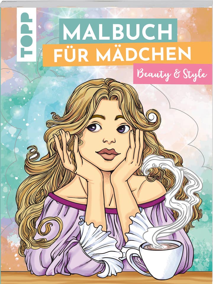 Libro da colorare per ragazze: bellezza e stile per la vendita all'ingrosso da parte di frechverlag TOPP & BusseSeewald
