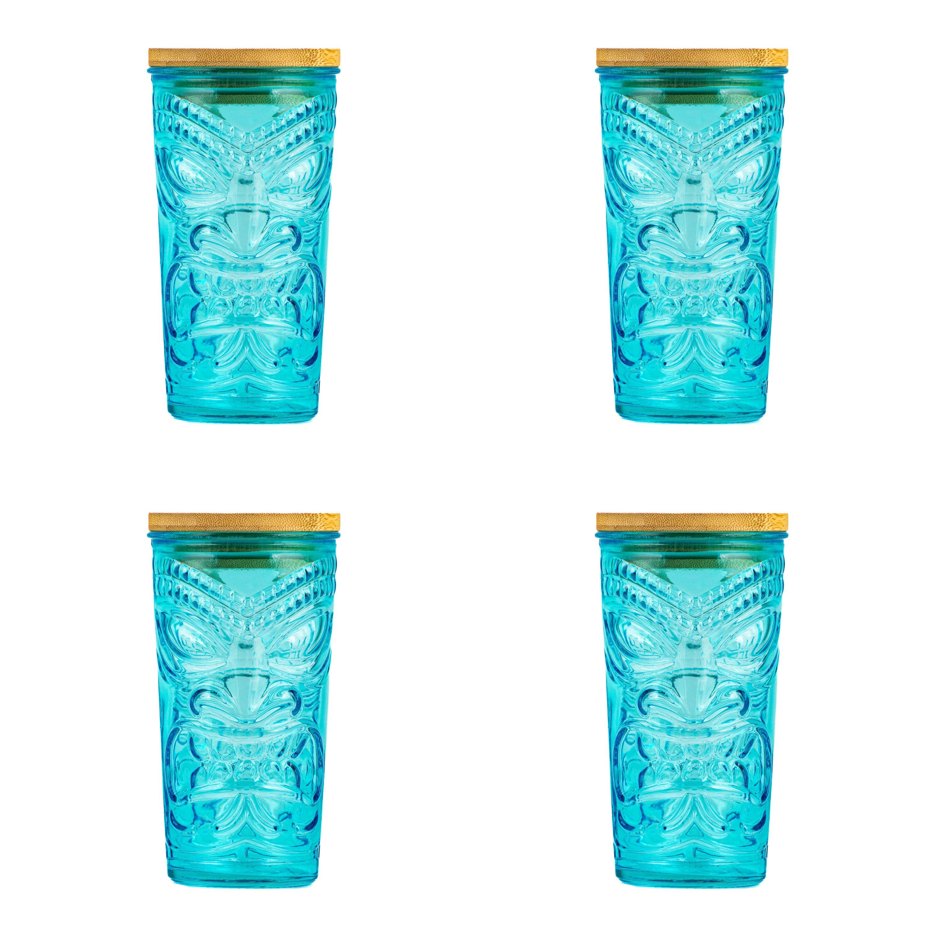 10 Strawberry Street - Wholesale Drinking Glass/Cup - Tiki Glass Sipper, Blue2