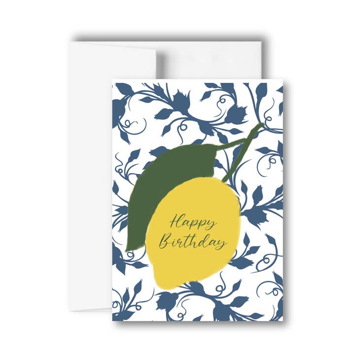 Gelukkige verjaardag wenskaart - Lemons voor wholesale door Brandi Creations Design Studio