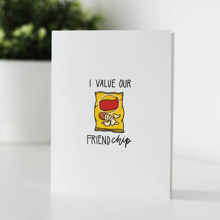 Carte de voeux Friend-chip pour la vente par Letter of Choice