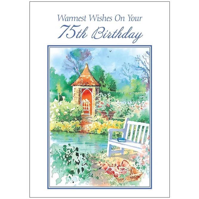 FR8421 Milestone Birthday Card / 75 for wholesale by Shade Tree Greetings
