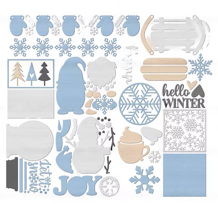 Christmas Tiered Tray DiY for wholesale by Kate's Blanks