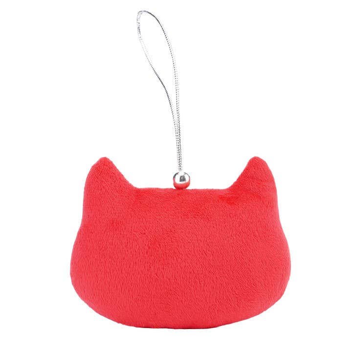 Triple T Studios - Wholesale Ornament Set - Velvet Cat Ornament- Set of 3 | Cat Christmas Ornament