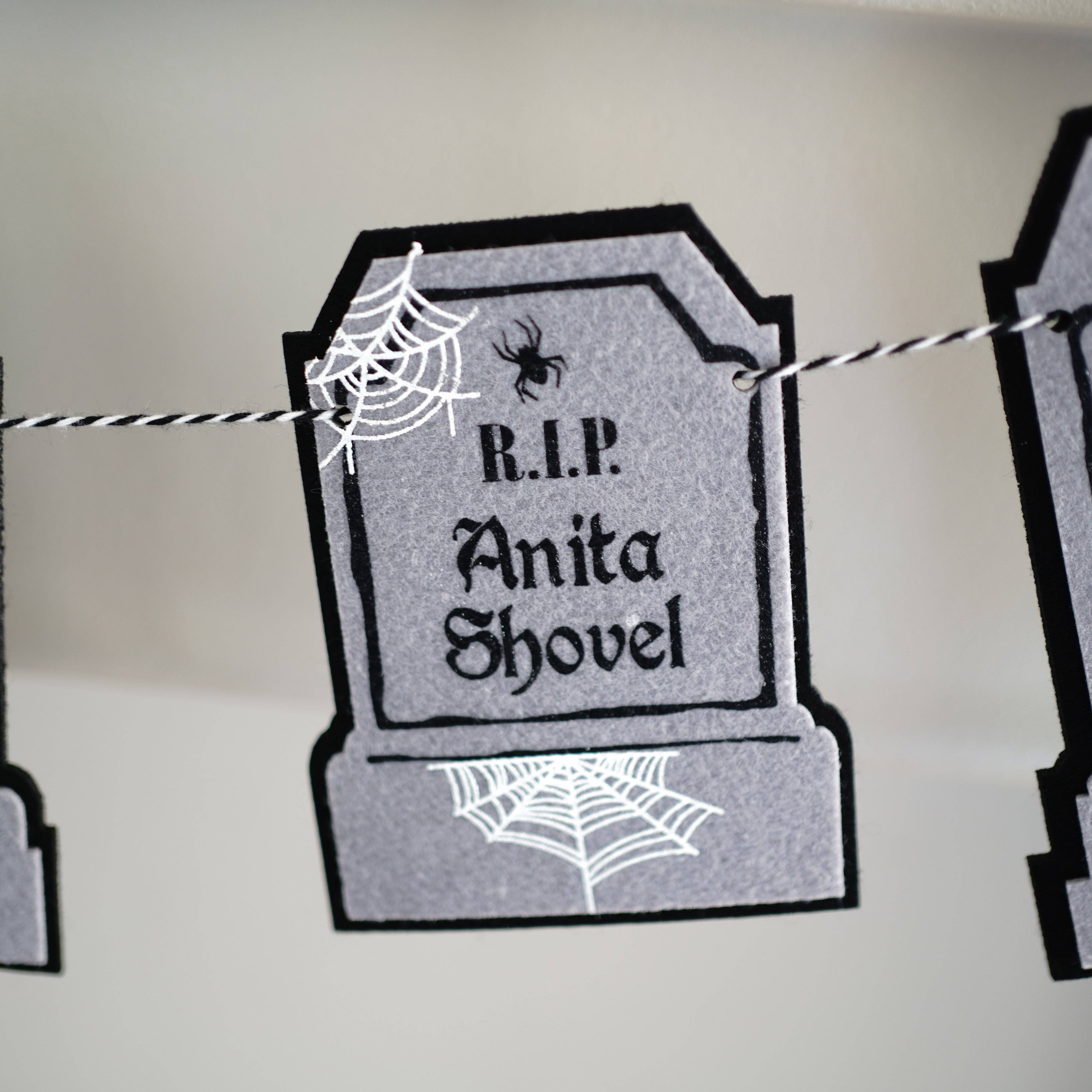 Decomod - Venta al por mayor Banderines/guirnaldas - Guirnalda de Fieltro para Lápida Humorística de Calidad Premium en Capas4