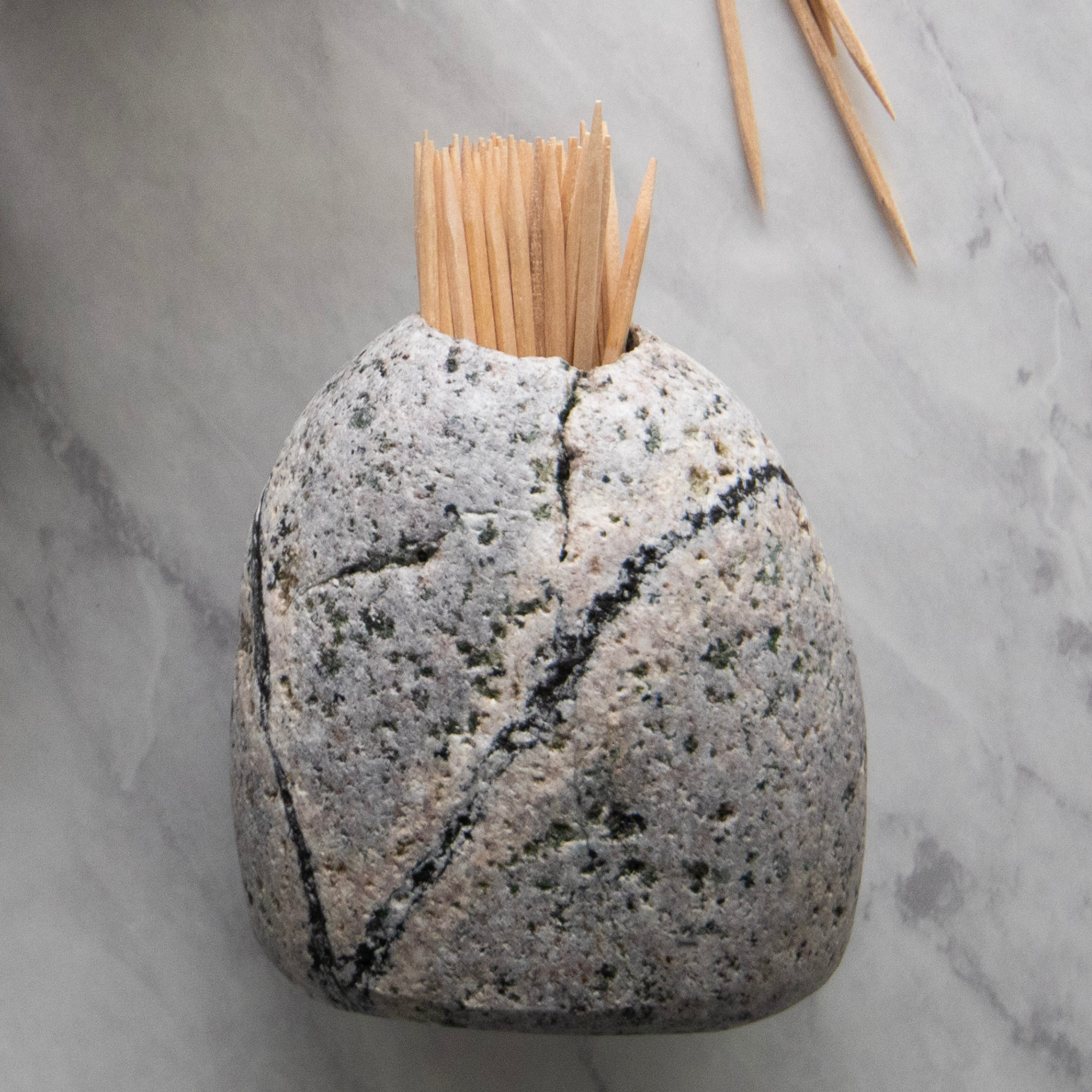 Funky Rock Designs - Wholesale Match Holder - Handcrafted Stone Match Striker & Toothpick Holder10