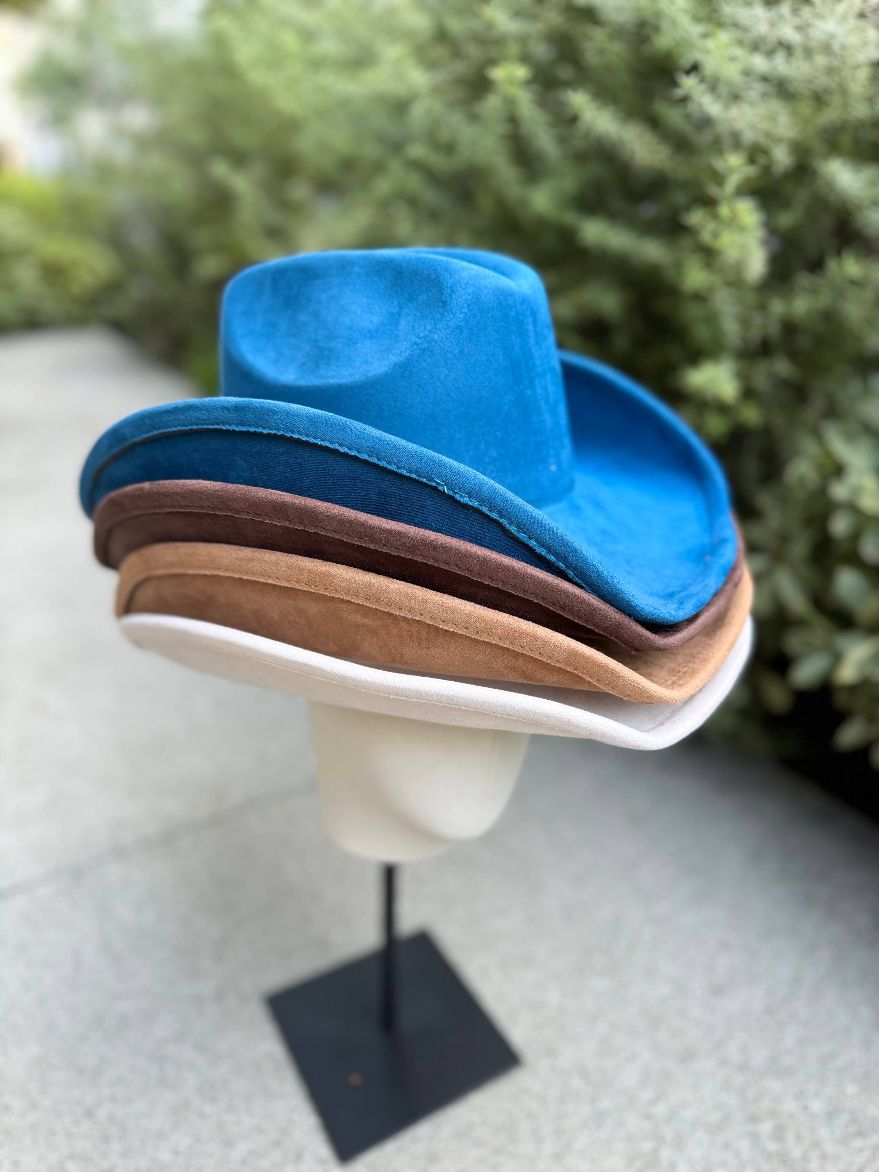 Love and Thyme – wholesale Cowboy Hat – Women’s – Best Seller! VEGAN SUEDE  COWBOY HAT11