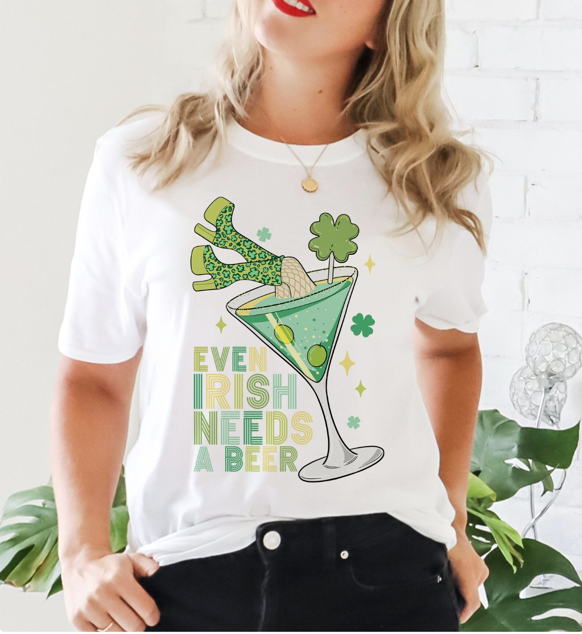 Simple Tymes - Wholesale Sublimation Transfer - Even Irish Needs a Beer DTF Print0