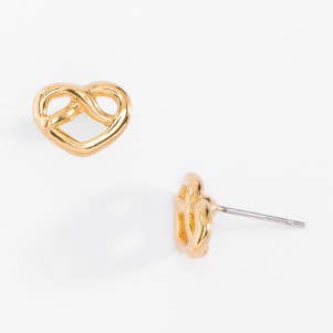 Golden Knot Earrings for wholesale by Celine