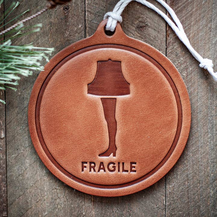 Ornamento frágil do feriado/Natal por atacado de Sugarhouse Leather