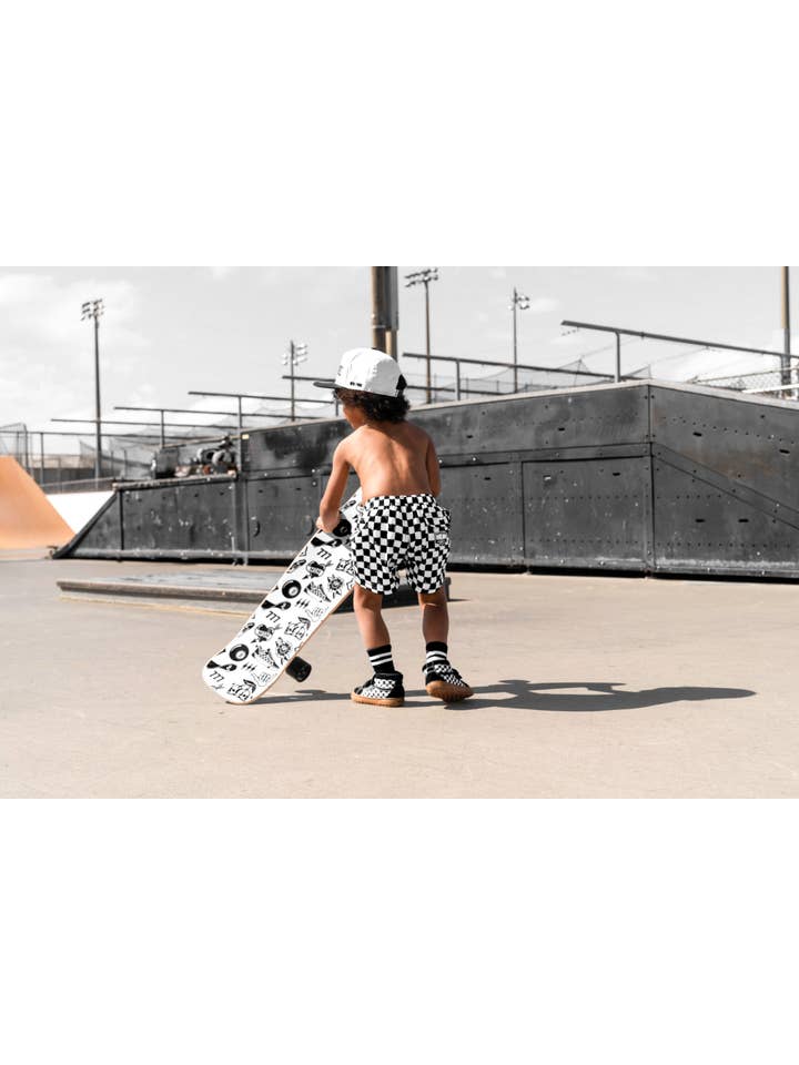 Rebel Bro - Wholesale Swim Shorts - Kids - Hybrid Swim Trunks in Vintage Venice11