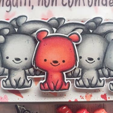 Impronte D'Autore - Wholesale Rubber/Decorative Stamp - Thin dies for transparent stamps Sweet Bear1