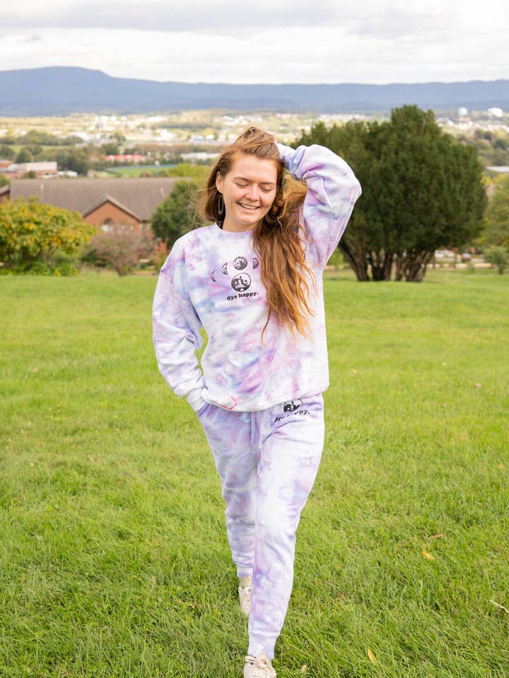 Moonrise Pixie Dust Tie Dye Jumpsuit for wholesale by Dye Happy