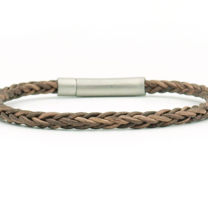 brazalete Sumatra bruin (plata o oro) - 4 mm para venta al por mayor de by julian