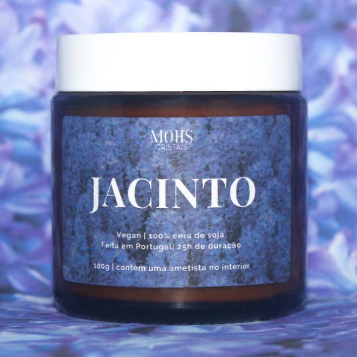 Vela de cera de soja - Aroma Hyacinth para venta al por mayor de MOHS Cristais