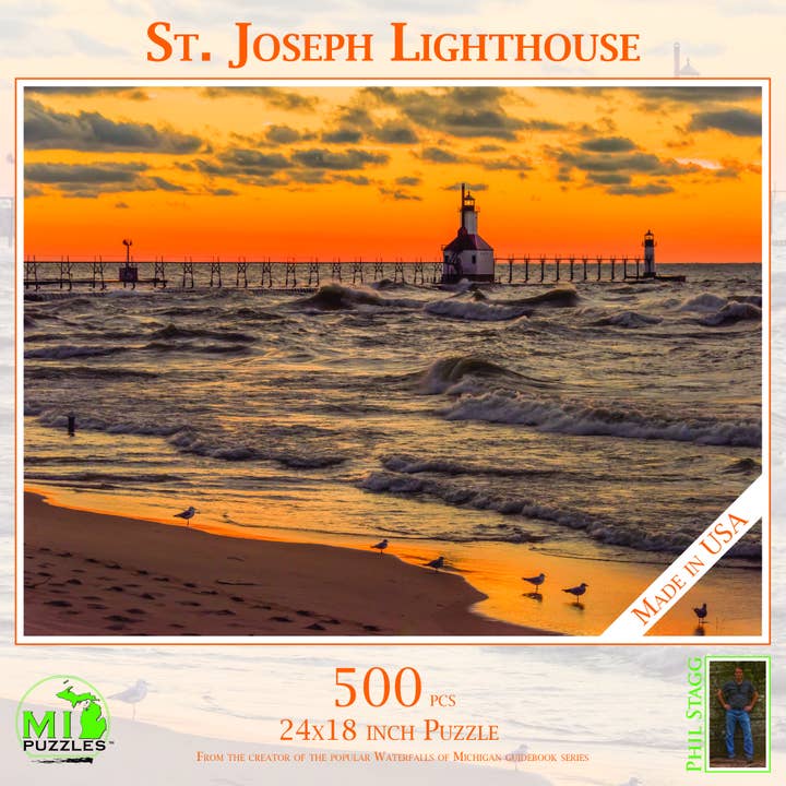 St. Joseph Lighthouse - 500 Piece Puzzle for wholesale by Phil Stagg Photography